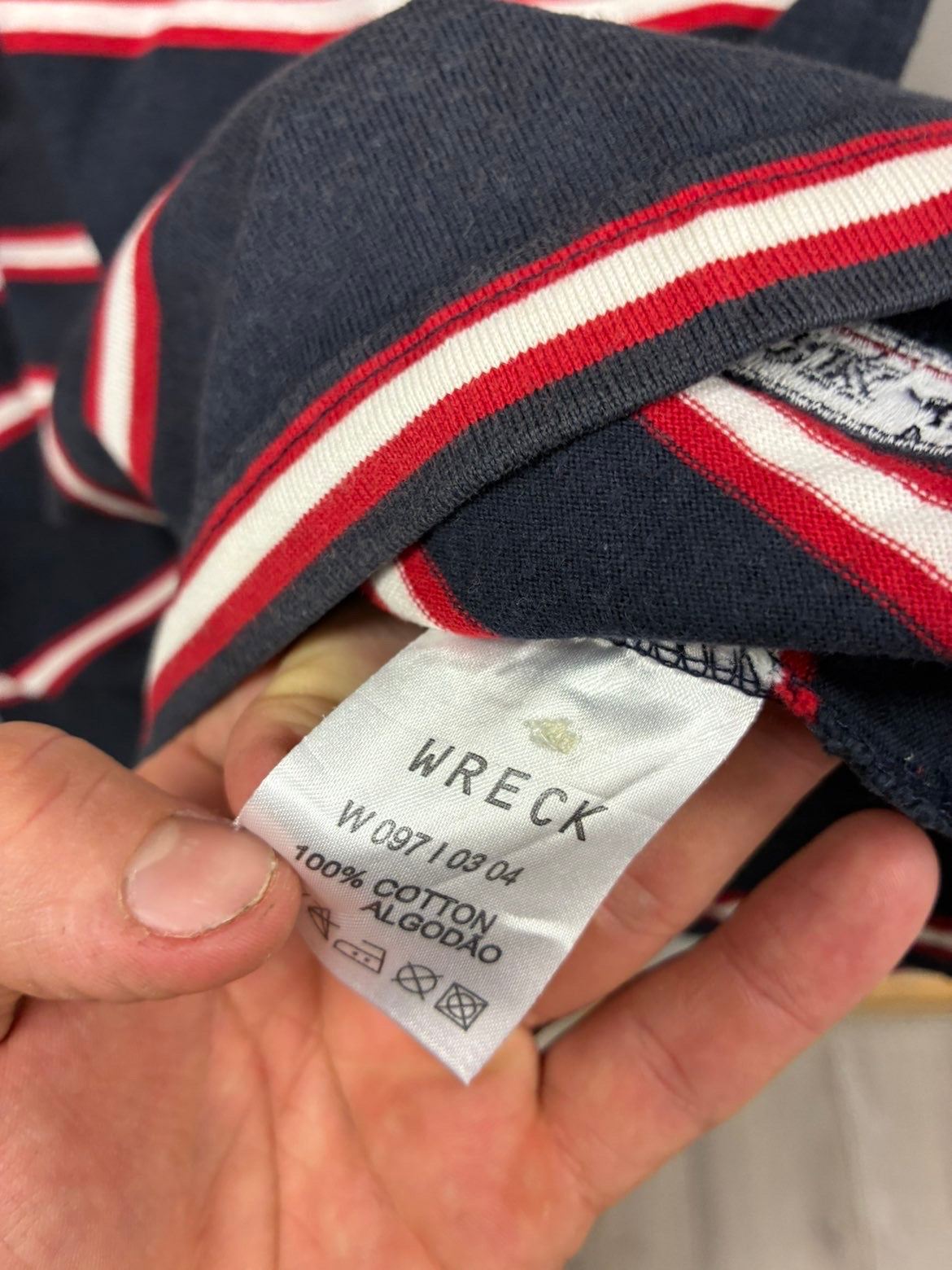 Large Wreck & Wreck Ralph Lauren Striped Polo