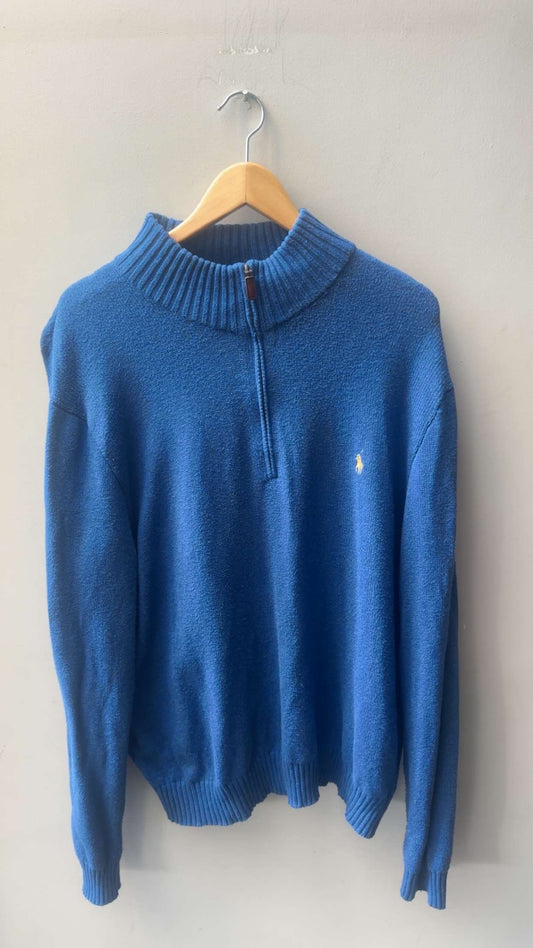 XL Sky Blue Ralph Lauren Quarter Zip