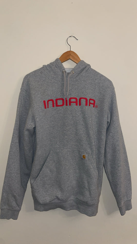 Small Loose Fit Grey Carhartt Hoodie