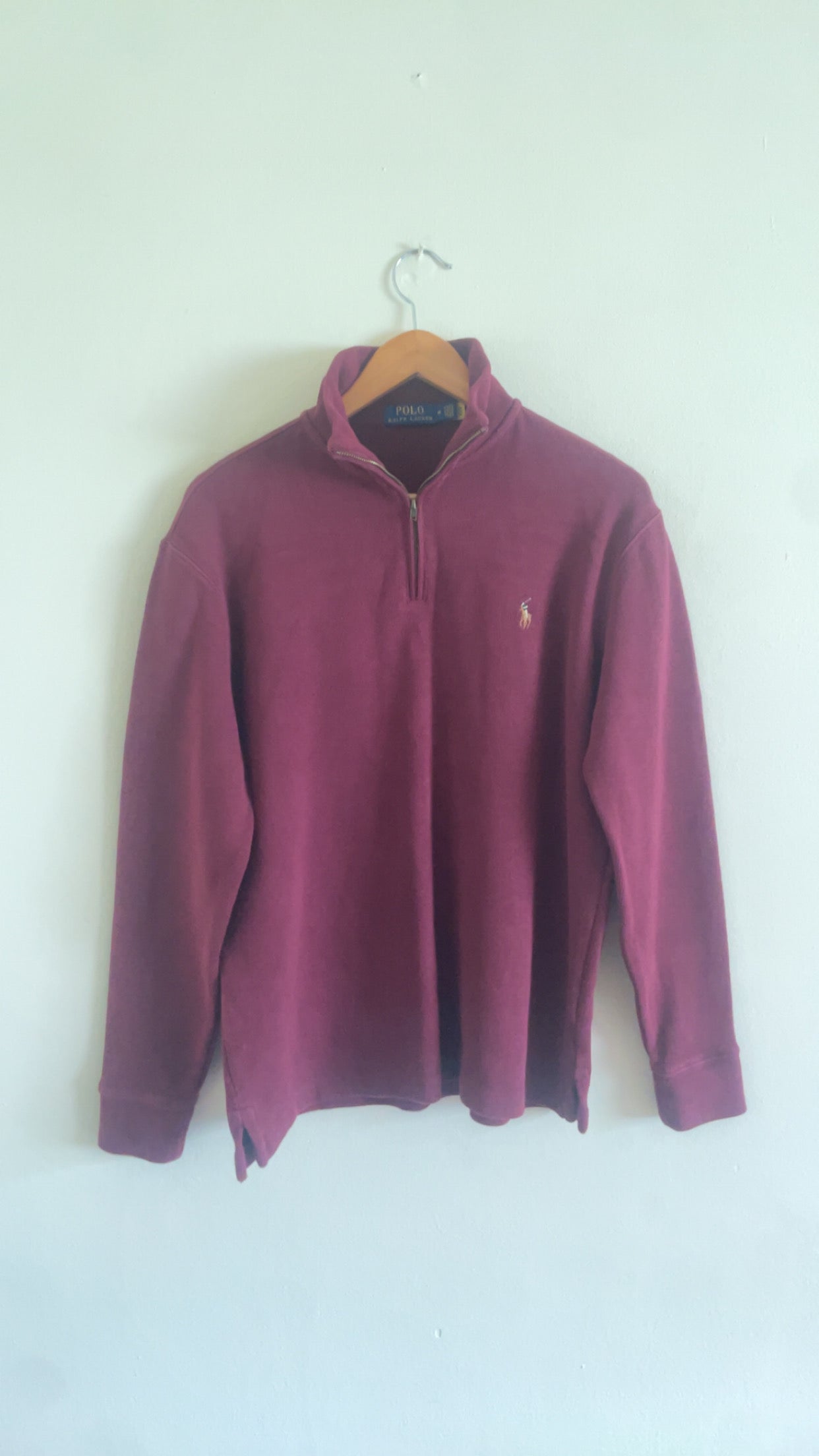 Medium Burgundy Ralph Halfzip