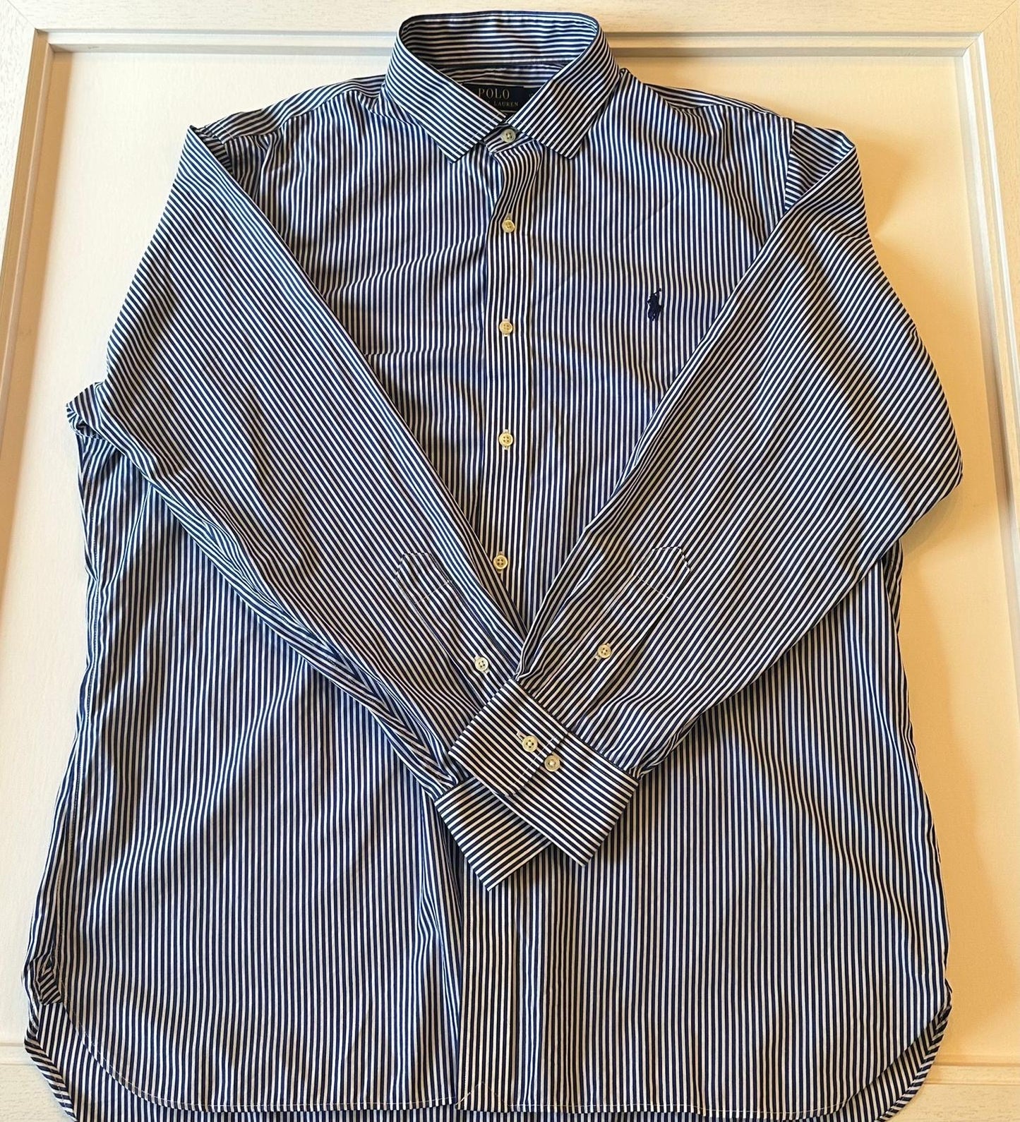 15.5 Pinstripe Ralph Lauren Shirt