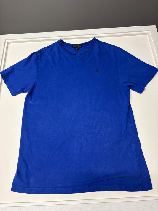Large Ralph Lauren Royal Blue V-Neck T-Shirt