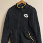 Medium Black Green Bay Packers Full Zip