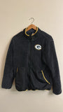 Medium Black Green Bay Packers Full Zip