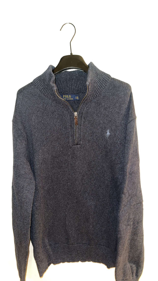 Large Grey Ralph Lauren Quarter Zip