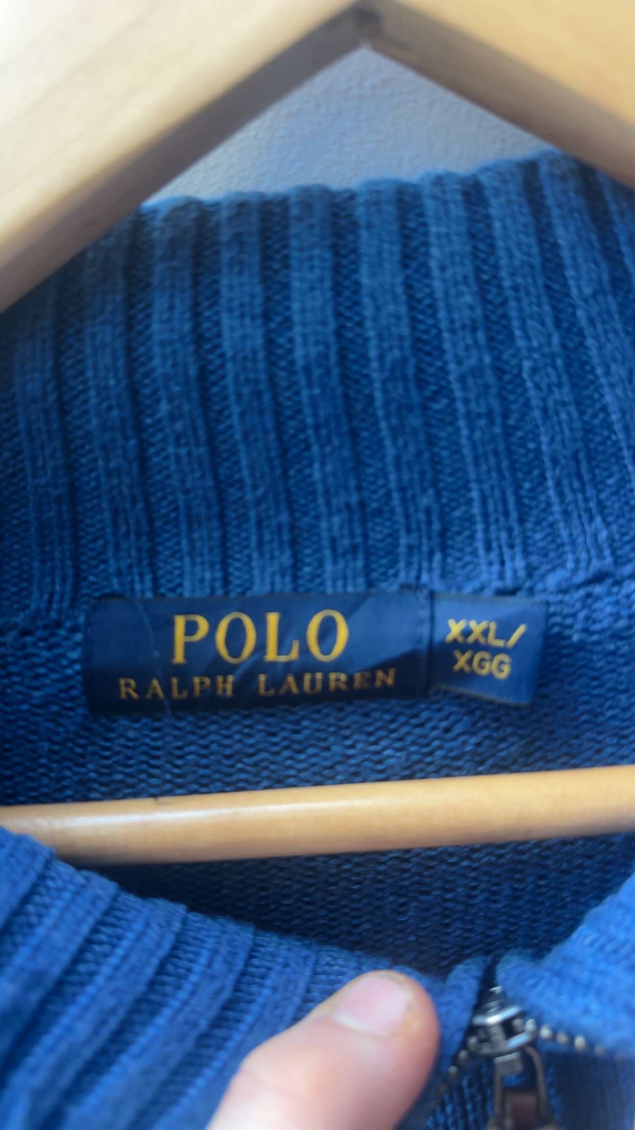 XL Sky Blue Ralph Lauren Quarter Zip