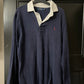 Medium Ralph Lauren Polo Sport Rugby Shirt (Navy, White Collar)