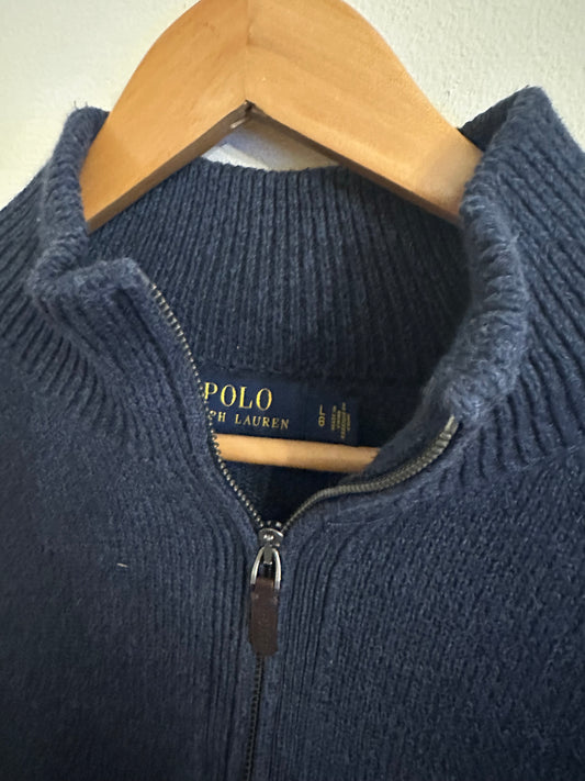 Large Navy Ralph Lauren Quarter Zip