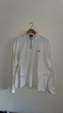 Large White Ralph Lauren Quarter Zip