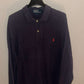 Medium Navy Long Sleeve Polo