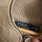 Medium Beige CableKnit Ralph Lauren Quarter Zip
