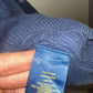 Large Navy Knitted Quarter Zip