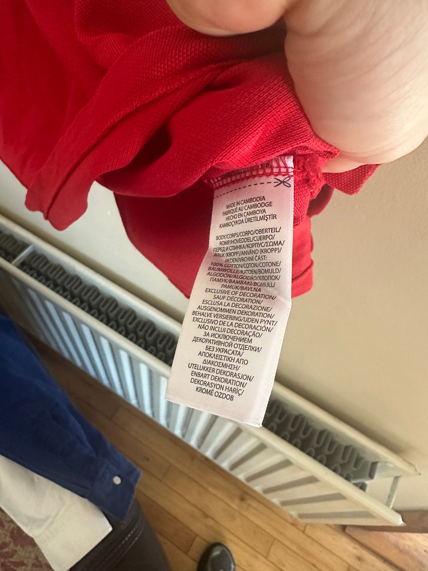 XL Red Ralph Lauren Long Sleeve Polo