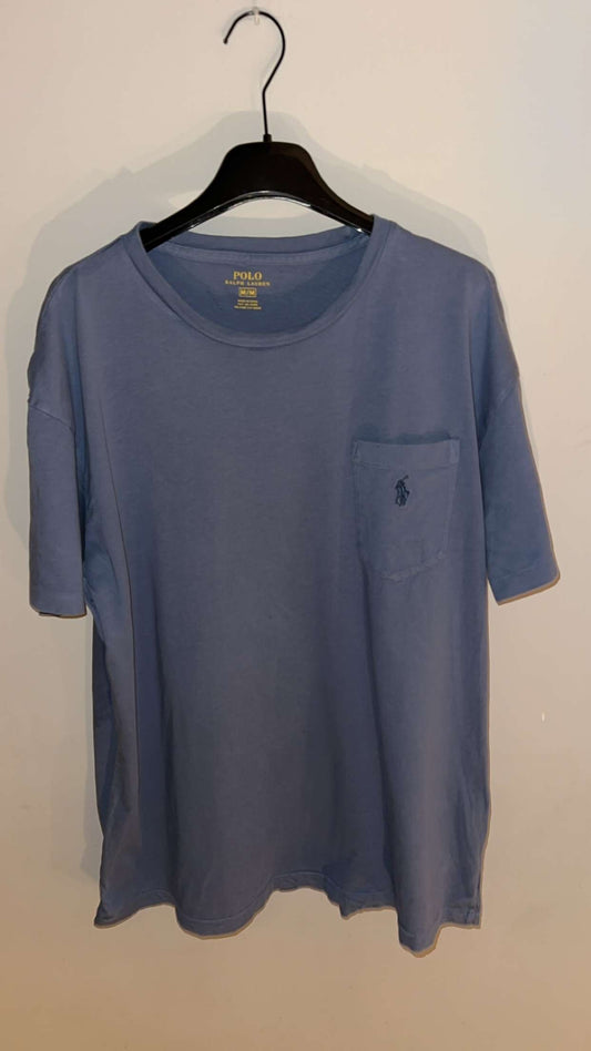 Medium Ralph Lauren Blue Pocket Tee