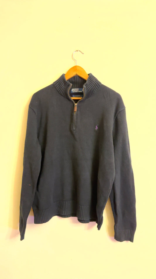 Large Navy Ralph Lauren Quarter Zip