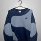 Medium Navy x Light Blue Sweatshirt