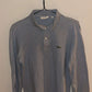 XS Lavender/Light Blue Long-Sleeve Lacoste Polo